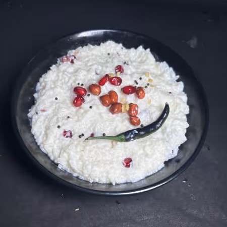 CURD RICE WITH PICKLE